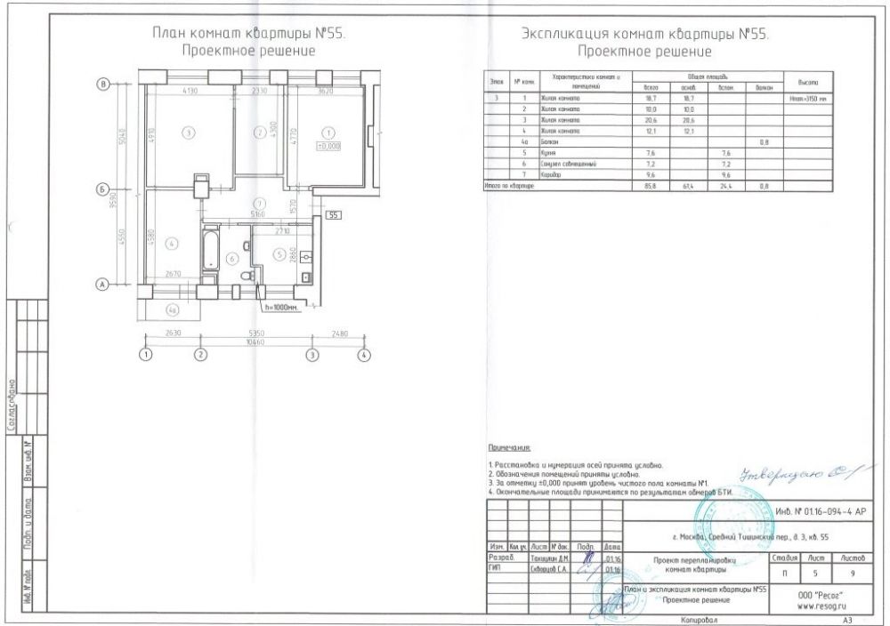 Проект перепланировки квартиры сро